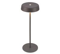 BRILONER - Rechargeable LED Table Lamp IP44 with Touch, Dimmable, Warm White Light, LED, Battery Table Lamp, 13X36.5 cm, Anthracite