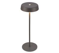 BRILONER - Rechargeable LED Table Lamp IP44 with Touch, Dimmable, Warm White Light, LED, Battery Table Lamp, 13X36.5 cm, Anthracite