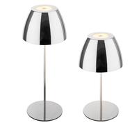 BRILONER - LED Table Lamp Wireless IP44 with Touch, Continuously Dimmable, Battery & Light Source Exchangeable, Bedside Lamp, Reading Lamp, LED Lamp, Camping Lamp, Table Lamp, Outdoor, 36 x 10.5 cm,