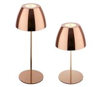 BRILONER - LED Table Lamp Wireless IP44 with Touch, Continuously Dimmable, Battery & Light Source Exchangeable, Bedside Lamp, Living Room, LED Lamp, Battery Table Lamp, Outdoor, 13.5 x 36 cm (DxH),