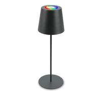 BRILONER - LED Table Lamp Wireless with Touch, Colourful RGB+W Light, Height-Adjustable, Bedside Lamp, Reading Lamp, LED Lamp, Camping Lamp, Table Lamp, Battery Lamp, Outdoor, 36 x 10.5 cm, Anthracite