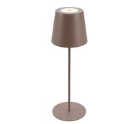 BRILONER - LED table lamp wireless with touch, dimmable in steps, height-adjustable, bedside, reading lamp, camping, table light, rechargeable light, outdoor, 36x10.5 cm, umbra sand