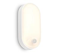 BRILONER - LED Wall lamp Outdoor IP65 with Motion Detector, up to 6m Range, 100 Degree Detection, Outdoor lamp, Outdoor Wall Light, Outdoor LED Spotlight, Outdoor Lighting, 22x10.5x6 cm, White