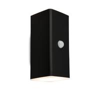 BRILONER Sensor Black 2x6W Battery Powered LED Outdoor Wall Light Briloner Black