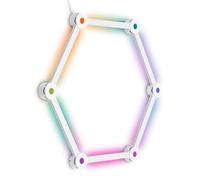 Briloner - LED Wall Light with Remote Control, Dimmable, RGBIC, Various Shapes, Music Function, Wall Lamp, Wall Lights Indoor, Lounge Wall Lights, Wall Light Bedroom, Gaming Lights, White