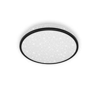 BRILONER Leuchten 3403-015 LED Ceiling Light IP44 12 W 1200 lm 4000 K 280 x 70 mm DxH White / Black
