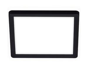 BRILONER Leuchten 7153-415 LED Panel Ceiling Light with Backlight Effect 12 Watt 1400 Lumen 4000 Kelvin White/Black Square 19 x 19 cm
