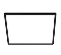 BRILONER Leuchten 7158-415 LED Panel Ceiling Light with Backlight Effect 22 Watt 3000 Lumen 4000 Kelvin White/Black Square 42 x 42 cm