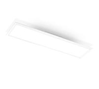 Briloner Leuchten Ceiling light panel, lamp, living room lamp, ceiling lamp, ceiling spotlight, 38W, square white, 119.5 cm