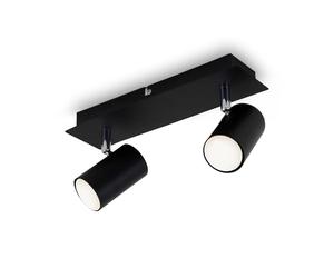BRILONER Leuchten Ceiling Light, swiveling, Ceiling lamp, Double Ceiling Light, GU10, max. 40 watts, Black