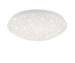 Briloner Leuchten, LED Ceiling Light with Remote Control, Colour Changing Option, Night Light Function, Dimmable, Metal, 10 W, White