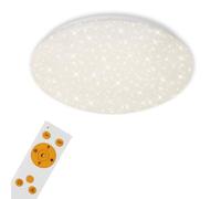 BRILONER Leuchten - LED Ceiling Light with Remote Control, Dimmable Ceiling Lamp, Adjustable Colour Temperature, White, 2200 Lumens, 22 Watts, 37,5 cm Diameter