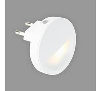 Briloner Leuchten - LED Night Light Socket, Nursing Light Baby, Power Socket with Light Sensor for Kids Room and Hallway, Night Light, Warm White Light