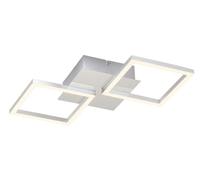 Briloner Leuchten LED swivel-mounted ceiling light, 12 watt, 1000 lumens, 3,000 kelvin, silver chrome coloured ceiling lamp