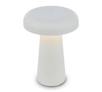 BRILONER - Rechargeable LED Table Lamp, Stepless Touch Dimmer, IP44, USB-C Charging Cable, Replaceable Battery, Night Light, Bedside Lamps, Battery Lamp, 12 x 17 cm, Light Grey