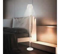 Briloner Loca LED floor lamp, antique white, height 123 cm, plastic/metal