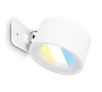 LED Wall Light Rechargeable Reading Lamp Magnet Adjustable Spotlight CCT White
