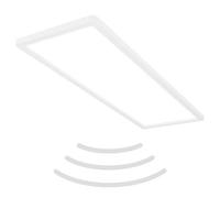 BRILONER Ultra Flat IP44 Motion Sensor LED Bathroom Ceiling Light in White Briloner White