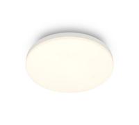 BRILONER - LED Ceiling Light, Warm-White 3000K, 12W Module at 1300lm, Ceiling Lights Living Room, LED Lights for Bedroom, Kitchen Light, Hallway, 22 x 6 cm, White