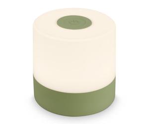 Briloner Mini LED Table Lamp - Wireless, Dimmable Bedside, Touch Control, Indoor & Outdoor, USB-C, Warm White Light, 7 x 7 cm, Green