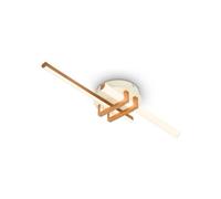 Briloner Modern Led Ceiling Light Flush Living Room Lamp Warm White Bedroom 18W, 2000Lm Coffee