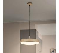 Briloner Nala LED pendant light, beige, metal/plastic, Ø 35cm
