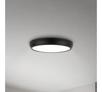 Briloner Navaro LED ceiling light, black/white, Ø 28 cm, 4,000 K