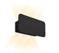 Briloner - Off-Grid Wall Light with Rechargeable Battery, Touch, dimmable, Rechargeable Battery and Interchangeable Light Source, Wall Lighting, Wall Lighting, Wall Light, 17x9x4.2cm, Black