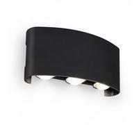 Briloner Mains-Powered Led Black Outdoor Wall Light