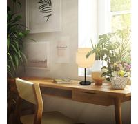 Briloner Papper table lamp, natural colour, raffia, height 50 cm