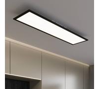 Briloner Piatto LED panel CCT remote control, 100x25, black