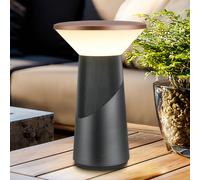 Briloner Pilia LED rechargeable table lamp, bronze/anthracite, height 24 cm, IP44
