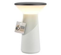 BRILONER - Pilia Rechargeable LED Table Lamp, Stepless Touch Dimmer, IP44, USB-C Charging, Night Light, Bedside Lamps, Battery Lamp, German Design Award Winner 2026, 15x24 cm, Light Grey Anthracite