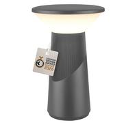 BRILONER - Pilia Rechargeable LED Table Lamp, Stepless Touch Dimmer, IP44, USB-C Charging, Night Light, Bedside Lamps, Battery Lamp, German Design Award Winner 2026, 15 x 24 cm, Anthracite