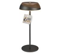 BRILONER - Pilia Rechargeable LED Table Lamp, Stepless Touch Dimmer, IP44, USB-C, Night Light, Bedside Lamps, Battery Lamp, German Design Award Winner 2026, 14 x 32 cm, Anthracite Bronze Metallic