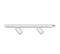 Briloner - Rail Rail System, Extension Set, 2X GU10 Adjustable spotlights, extendable, Ceiling Light Rail System, Spotlight Rail, Ceiling Light, Spotlight, 0.75 m, White