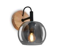 BRILONER - Reading lamp, Interior Light, Smoked Glass, E14, Lamp, Interior Light, Living Room lamp, Black