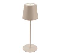 BRILONER - Rechargeable lamp with usb c, desk lamp with touch, dimmable in steps, warm white light colour, IP44, bedside lamps, table lamp, battery lamp, table lamps for living room, 36x10.5cm, beige