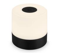 BRILONER Mini LED Table Lamp Wireless, Dimmable Bedside Lamp Touch, Desk Lamp, Reading Lamp, Table Lamp Outdoor & Indoor, USB-C, Camping Lamp, Warm White Light, 7 x 7 cm, Black