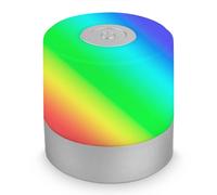 BRILONER Rechargeable LED Lamp Bedside Table Camp Night Light Portable Silver in Metallic Silver Briloner Metallic Silver