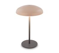 BRILONER - Rechargeable LED Table lamp IP44 with Light Edge, Touch, Replaceable Battery, LED Light, Battery Table lamp, Bedside, no Cord, 19.5x30.5 cm, Beige-Anthracite