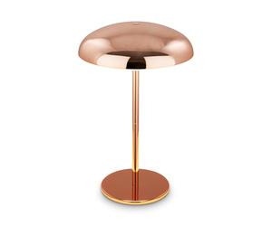 BRILONER - Rechargeable LED Table lamp IP44 with Light Edge, Touch, Replaceable Battery, LED Light, Battery Table lamp, Bedside, no Cord, 19.5x30.5 cm, Copper-Coloured
