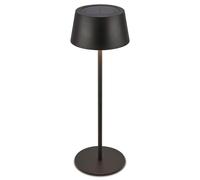 BRILONER - Rechargeable LED Table Lamp IP44 with Touch, CCT, Dimmable, Solar, LED Light, Battery Table Lamp, Bedside Lamp, Cordless, Garden Lights, Outdoor, 11.5X32 cm, Black