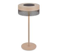 BRILONER - Rechargeable LED Table Lamp IP44 with Touch, Dimmable, Replaceable Battery, LED Light, Battery Table Lamp, Bedside Lamp, Camp Lights, Outdoor, 16X35 cm, Beige-Anthracite