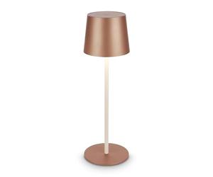 BRILONER - Rechargeable LED Table lamp IP44 with Touch, dimmable, Replaceable Battery, LED Light, Bedside, no Cord, Camp Light, Outdoor, 11x34,5 cm, Coffee