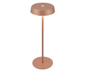 BRILONER - Rechargeable LED Table Lamp IP44 with Touch, Dimmable, Warm White Light, LED, Battery, Bedside Lamp,Cordless, 13X36.5cm, Coffee