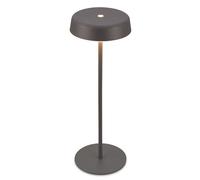 BRILONER - Rechargeable LED Table Lamp IP44 with Touch, Dimmable, Warm White Light, LED, Battery Table Lamp, 13X36.5 cm, Anthracite