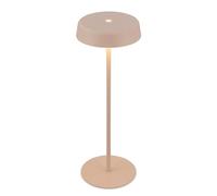 BRILONER - Rechargeable LED Table Lamp IP44 with Touch, Dimmable, Warm White Light, LED,Bedside Lamp,Cordless, 13X36.5 cm, Beige