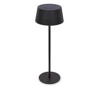 BRILONER - Rechargeable LED Table Lamp, Solar Panel, Stepless Touch Dimmer, IP44 Splash-Proof, USB-C Charging, CCT, Night Light, Bedside Lamps, Battery Lamp, 12 x 34 cm, Black