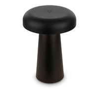 BRILONER - Rechargeable LED Table Lamp, Stepless Touch Dimmer, IP44, USB-C Charging Cable, Replaceable Battery, Night Light, Bedside Lamps, Battery Lamp, 12 x 17 cm, Black